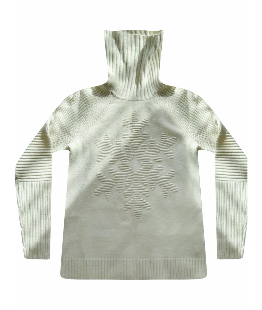 BOGNER Белый шерстяной джемпер / свитер, фото 1