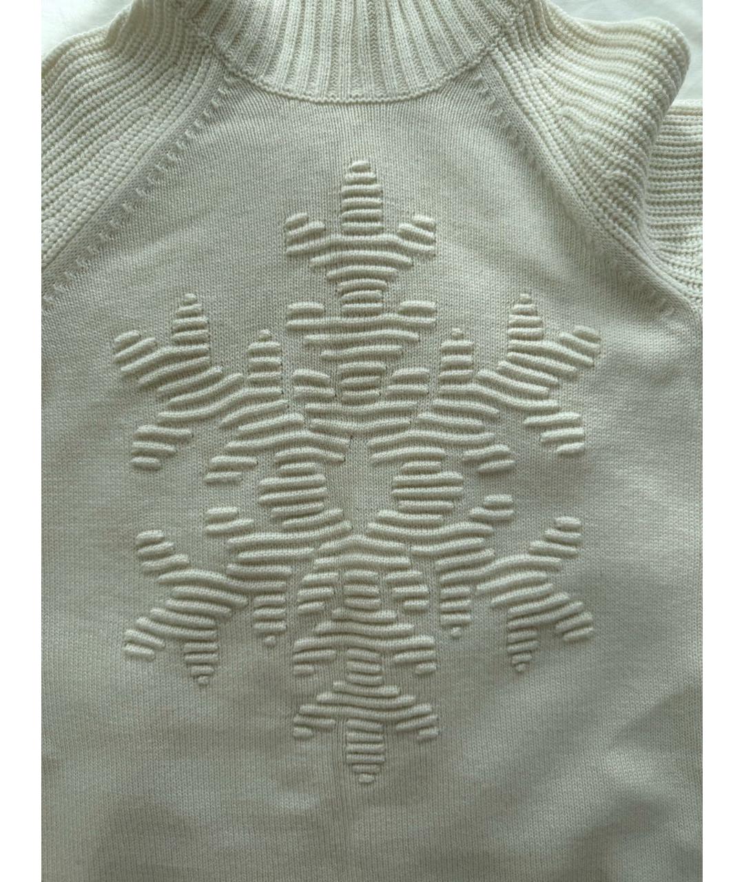 BOGNER Белый шерстяной джемпер / свитер, фото 3