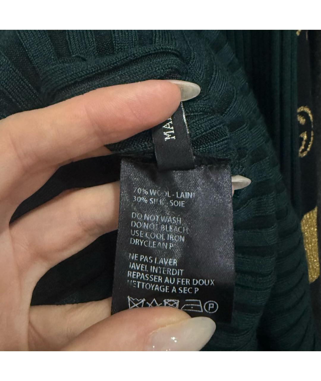 HAIDER ACKERMANN Зеленые шерстяное повседневное платье, фото 7