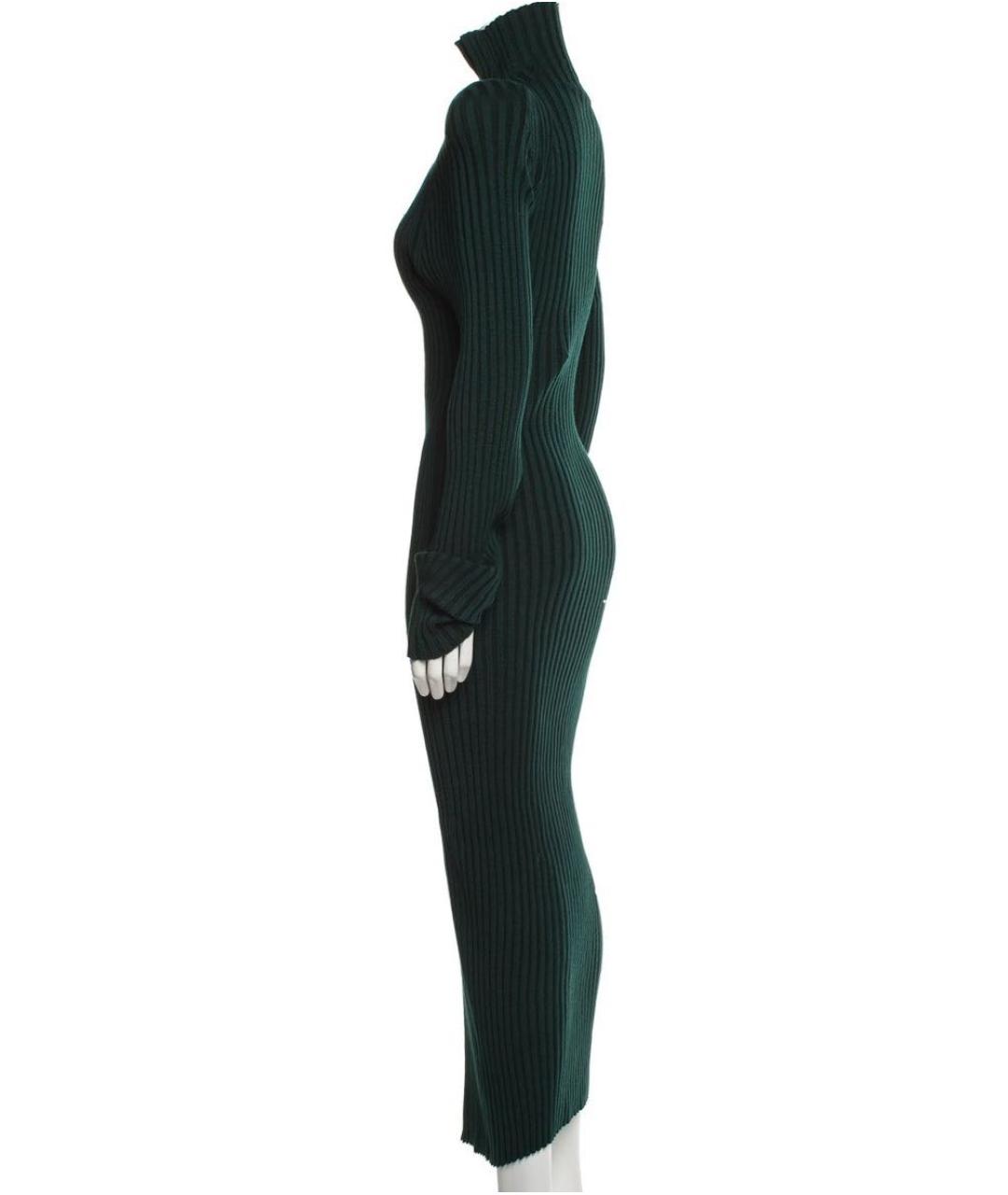 HAIDER ACKERMANN Зеленые шерстяное повседневное платье, фото 2