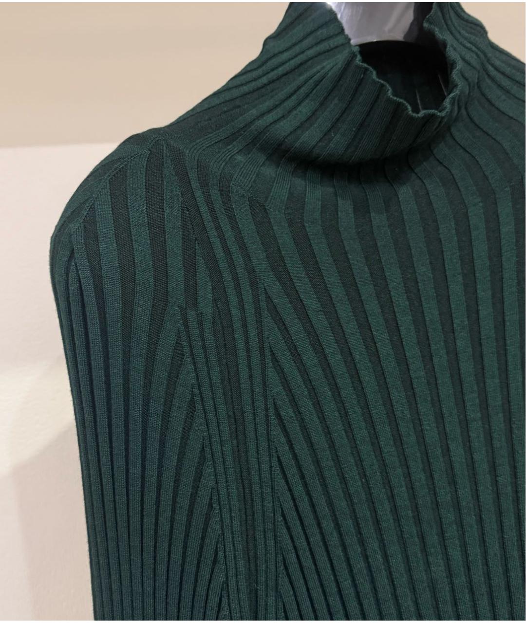 HAIDER ACKERMANN Зеленые шерстяное повседневное платье, фото 3