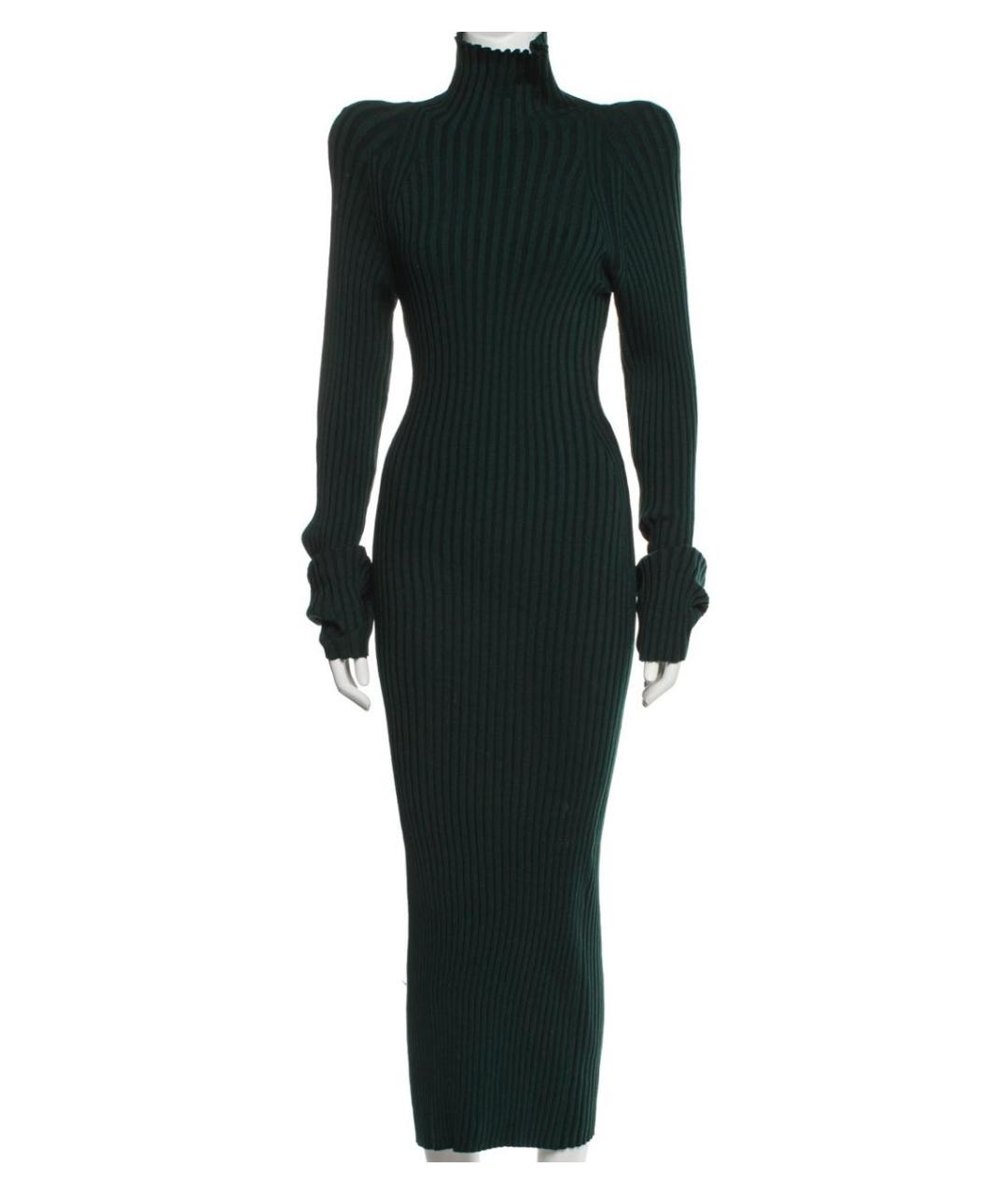 HAIDER ACKERMANN Зеленые шерстяное повседневное платье, фото 8