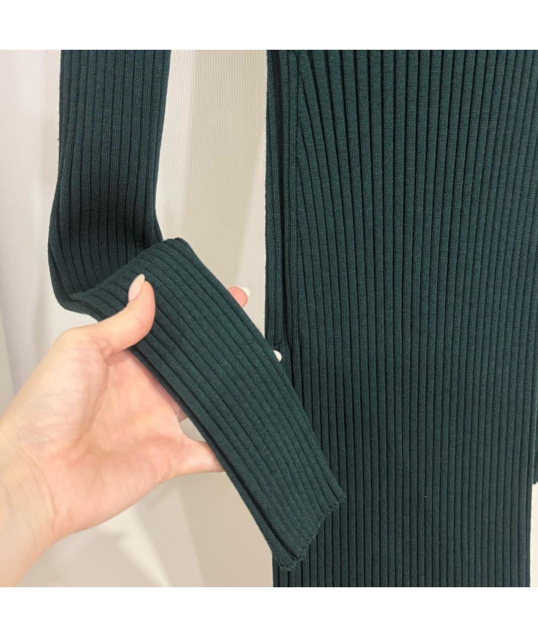 HAIDER ACKERMANN Зеленые шерстяное повседневное платье, фото 4