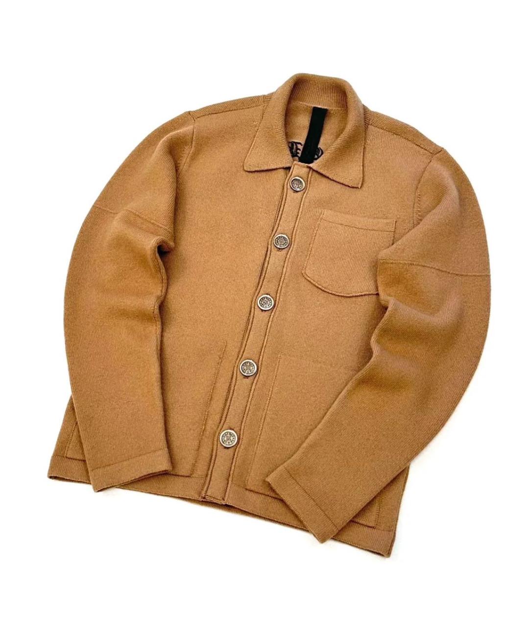 CHROME HEARTS Горчичная кэжуал рубашка, фото 3