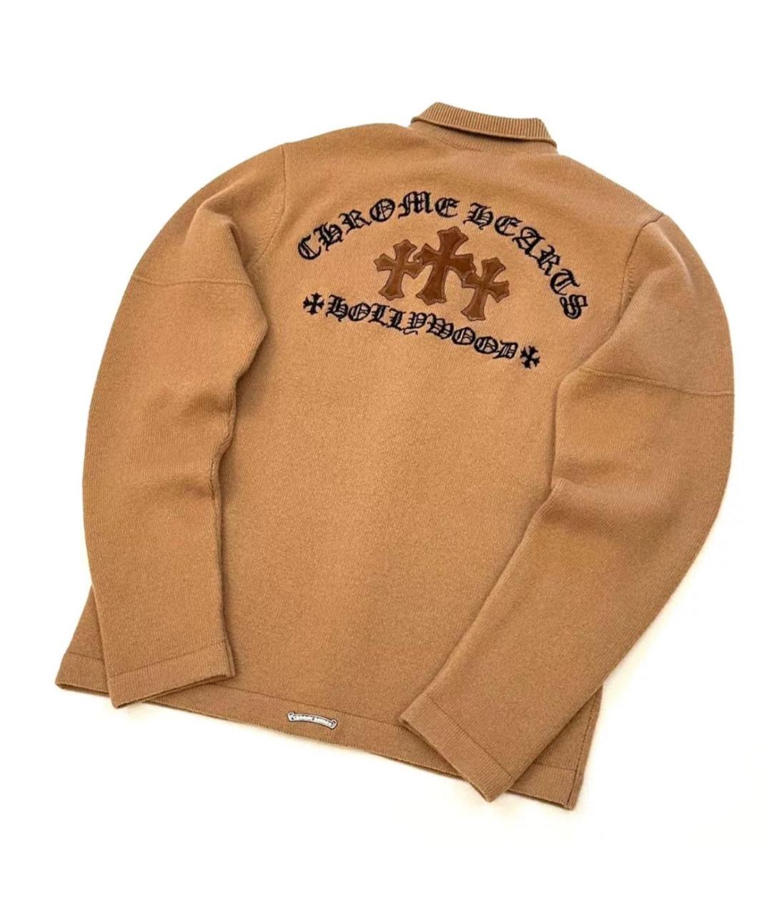 CHROME HEARTS Горчичная кэжуал рубашка, фото 2