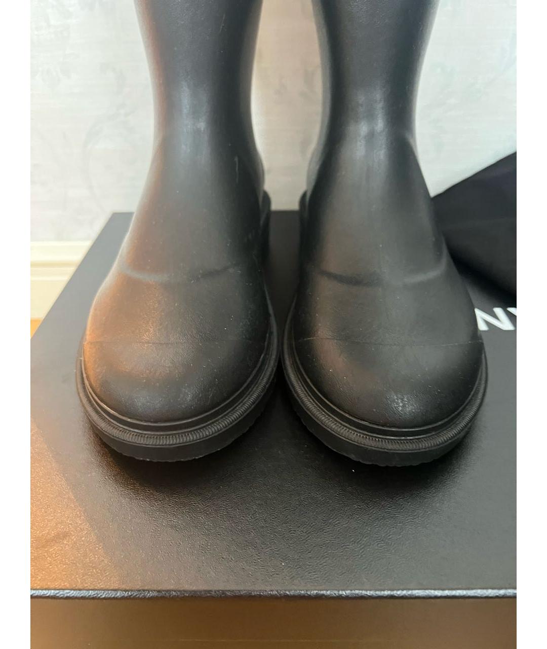 CHANEL Черные резиновые сапоги, фото 3
