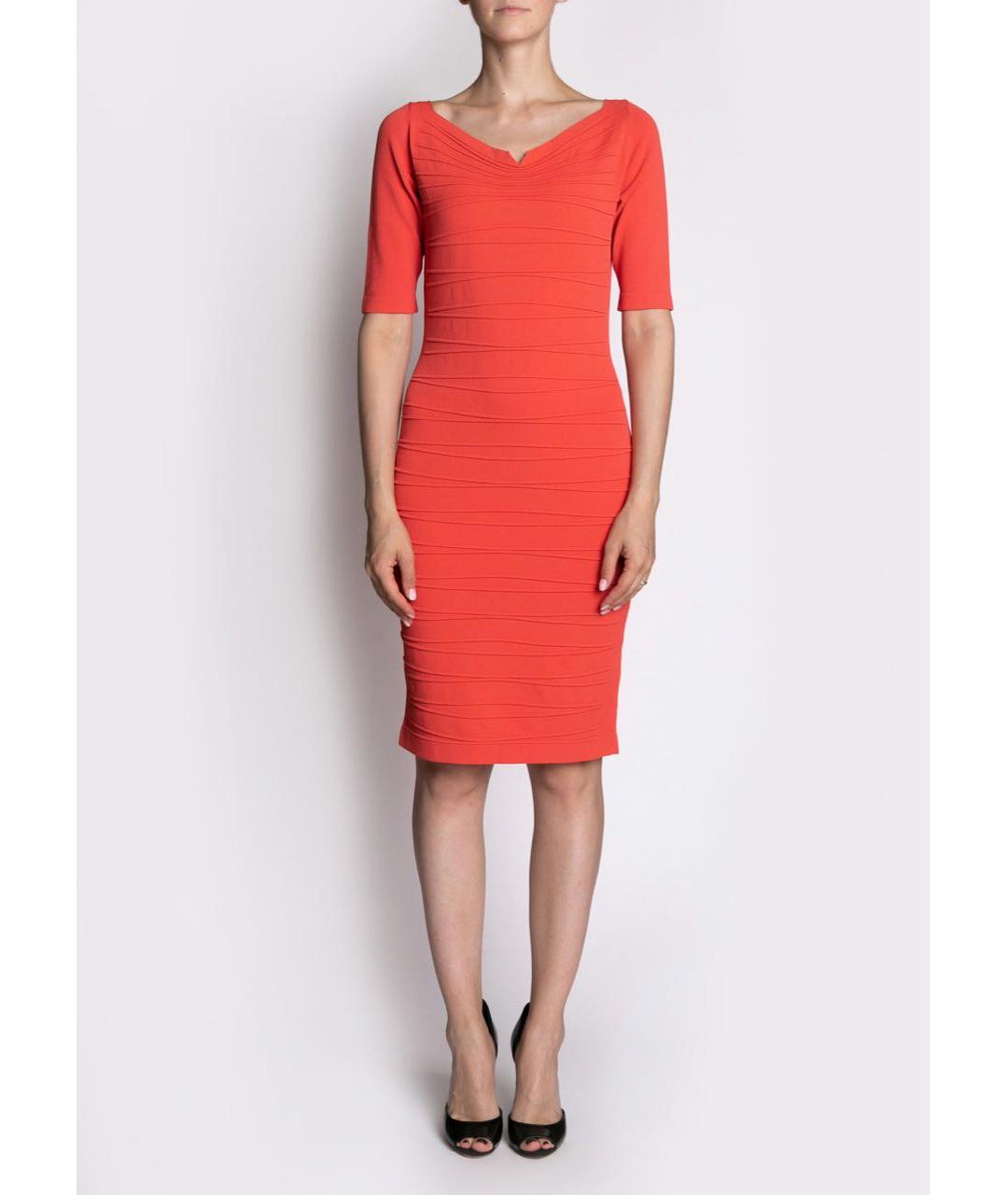 D.EXTERIOR Коралловое вискозное коктейльное платье, фото 2
