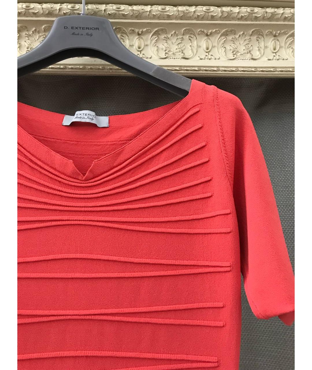 D.EXTERIOR Коралловое вискозное коктейльное платье, фото 7