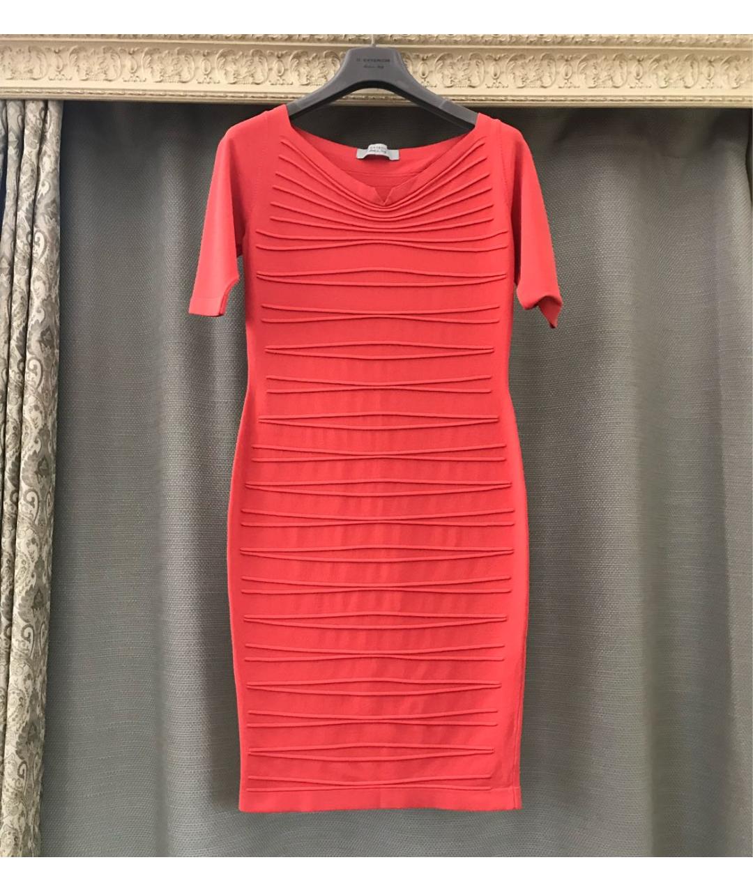 D.EXTERIOR Коралловое вискозное коктейльное платье, фото 9