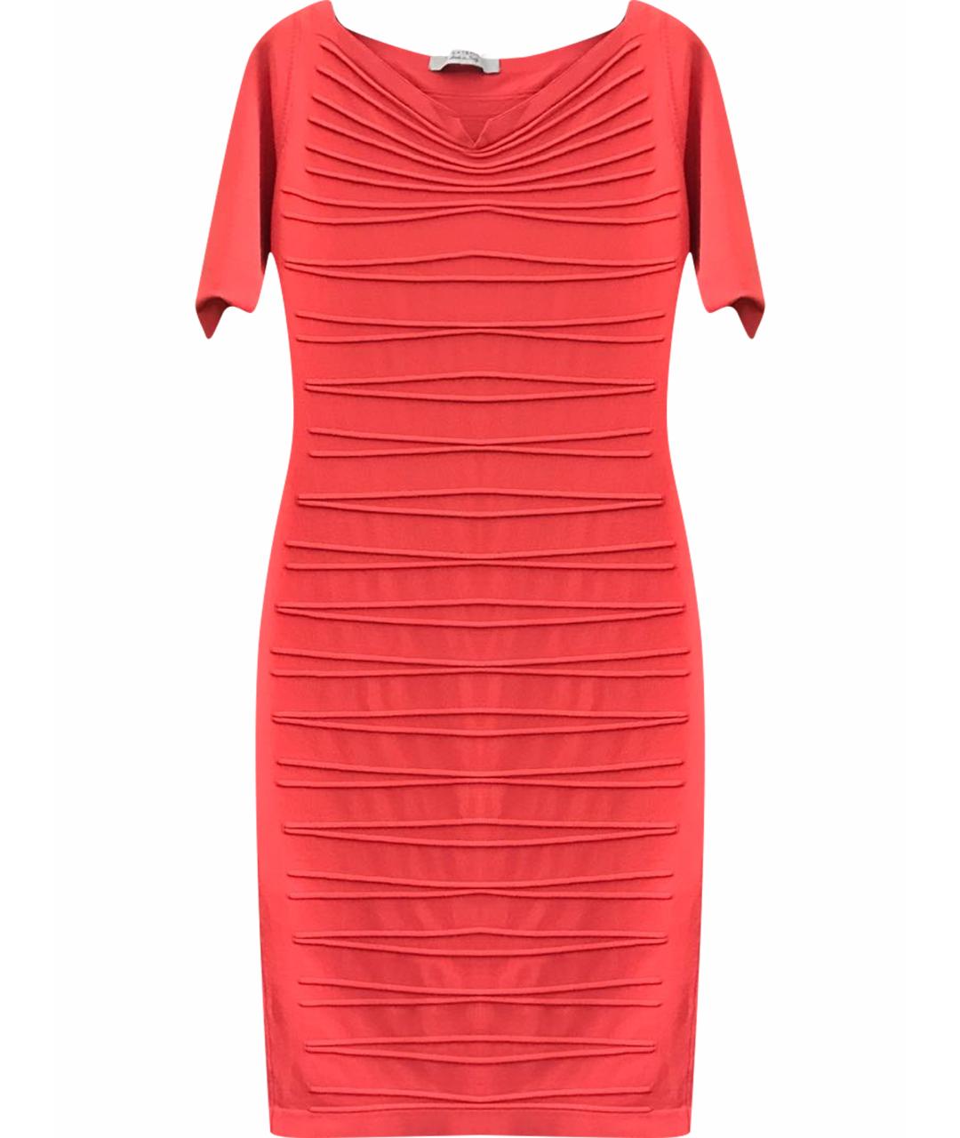 D.EXTERIOR Коралловое вискозное коктейльное платье, фото 1