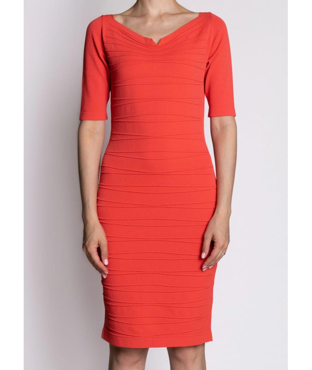 D.EXTERIOR Коралловое вискозное коктейльное платье, фото 3