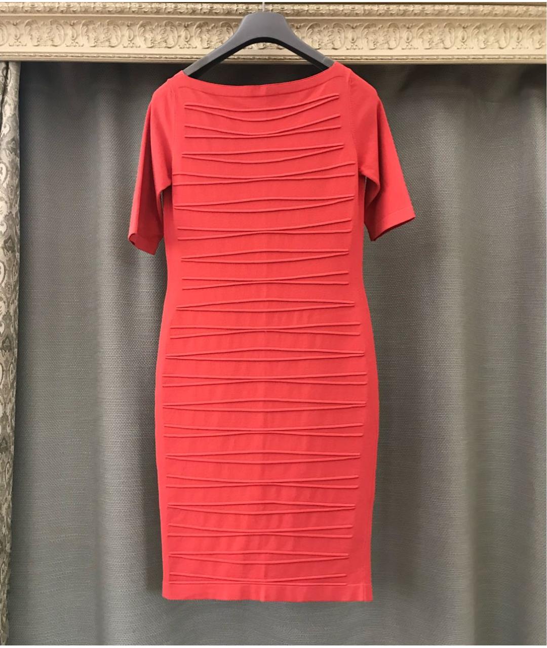 D.EXTERIOR Коралловое вискозное коктейльное платье, фото 6