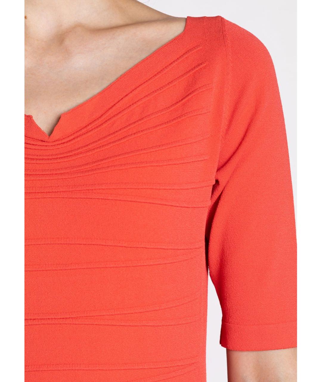 D.EXTERIOR Коралловое вискозное коктейльное платье, фото 5