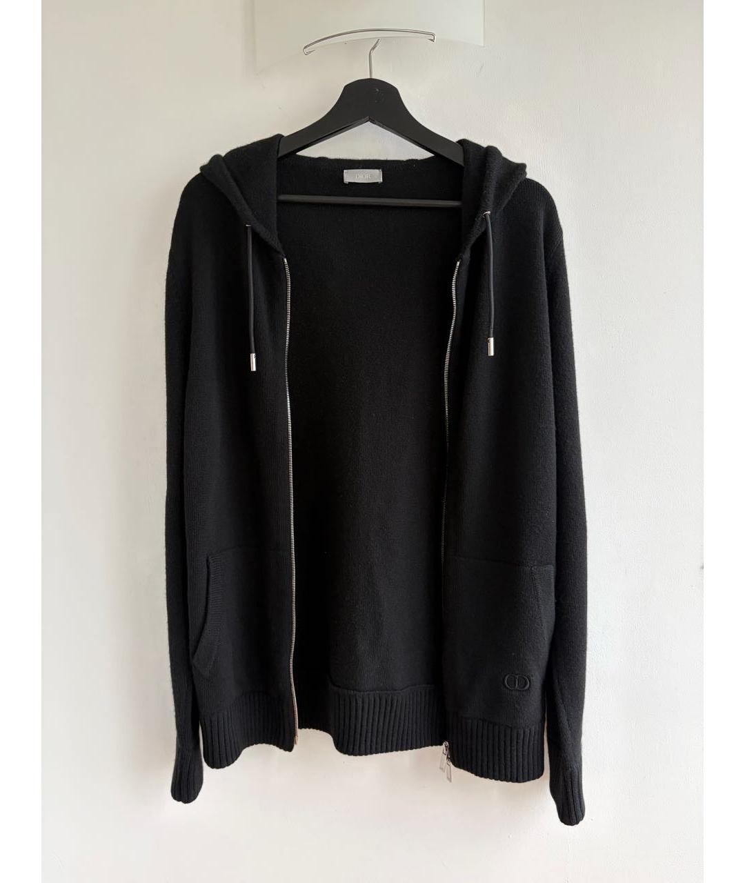 CHRISTIAN DIOR Черный кашемировый кардиган, фото 3