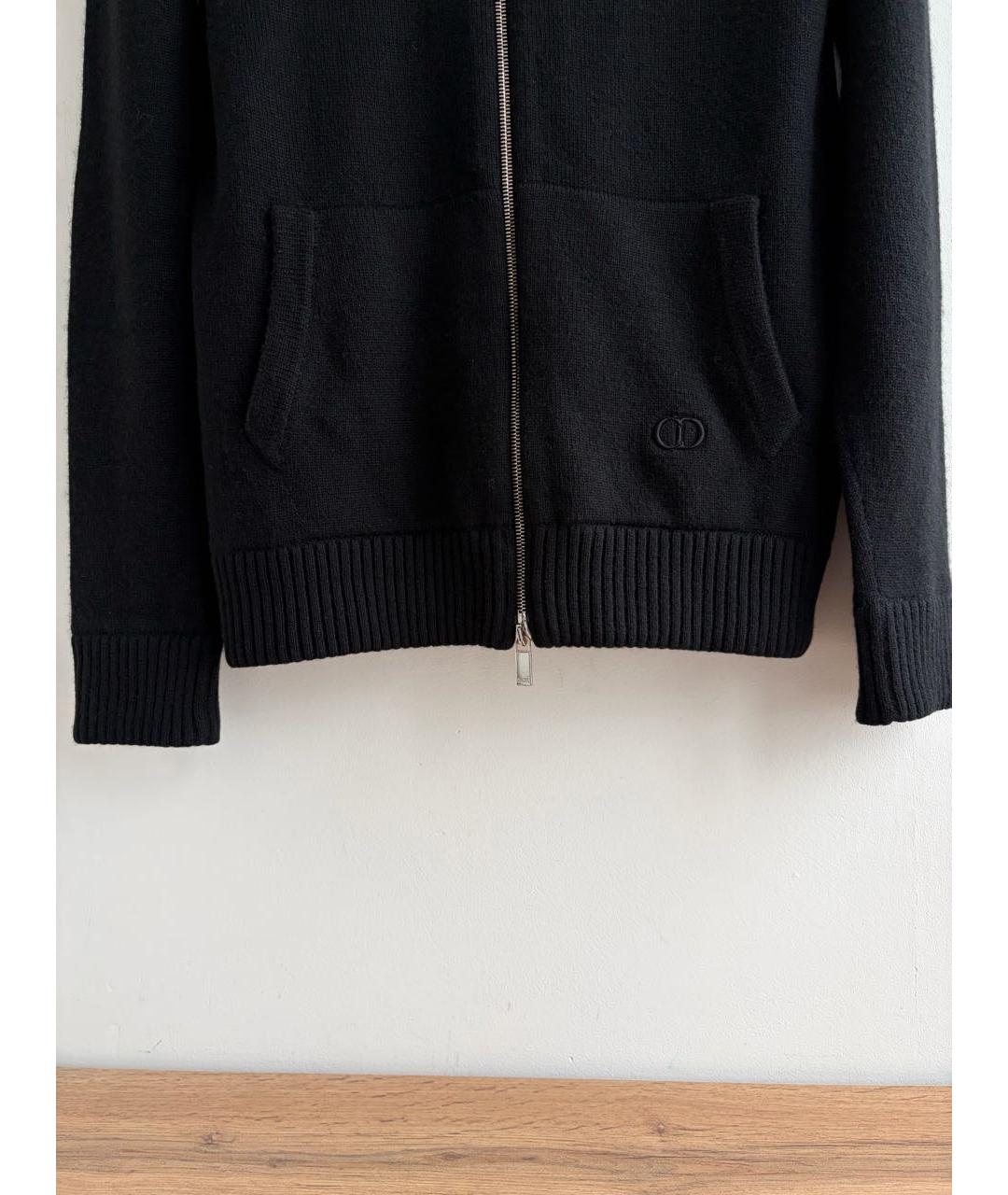 CHRISTIAN DIOR Черный кашемировый кардиган, фото 8