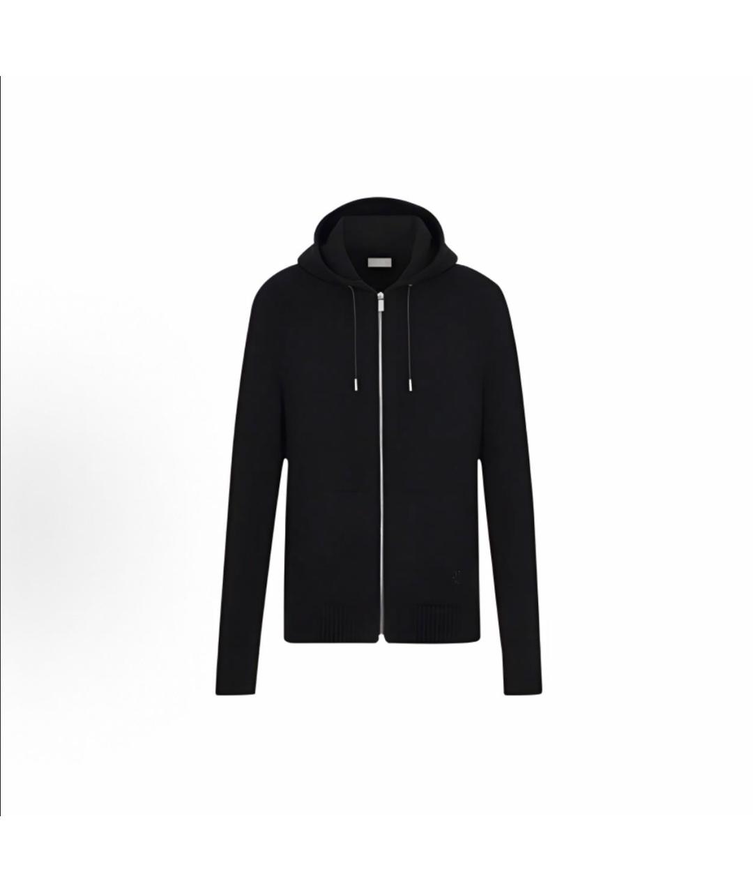 CHRISTIAN DIOR Черный кашемировый кардиган, фото 1