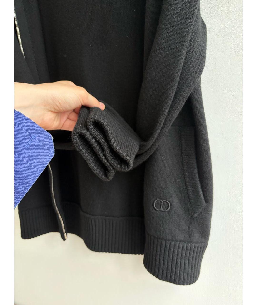 CHRISTIAN DIOR Черный кашемировый кардиган, фото 7