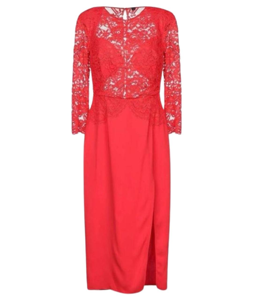 ELISABETTA FRANCHI Красное полиэстеровое вечернее платье, фото 1