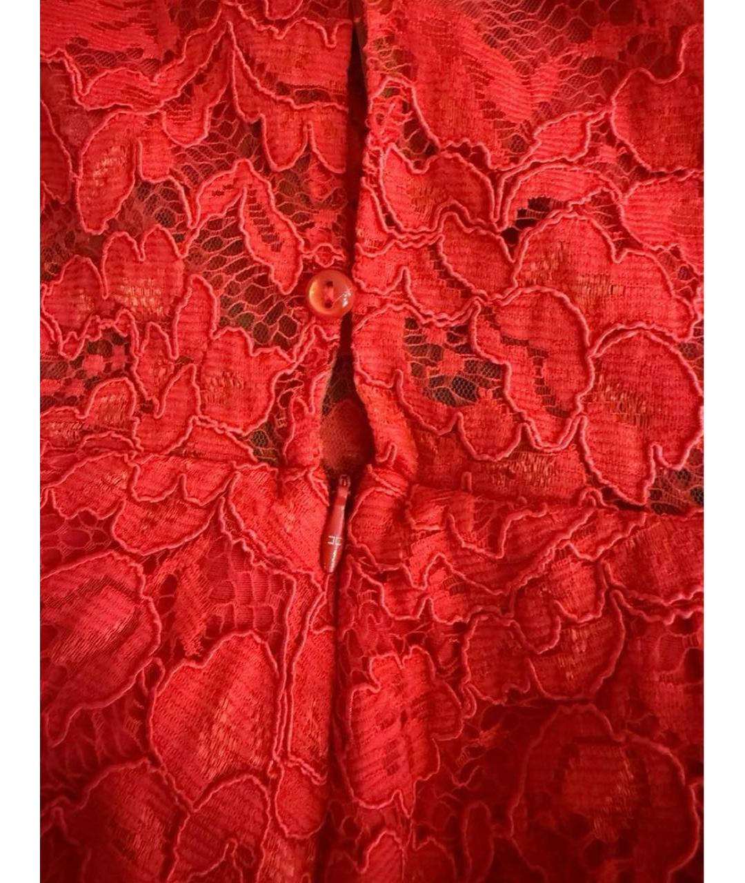 ELISABETTA FRANCHI Красное полиэстеровое вечернее платье, фото 3