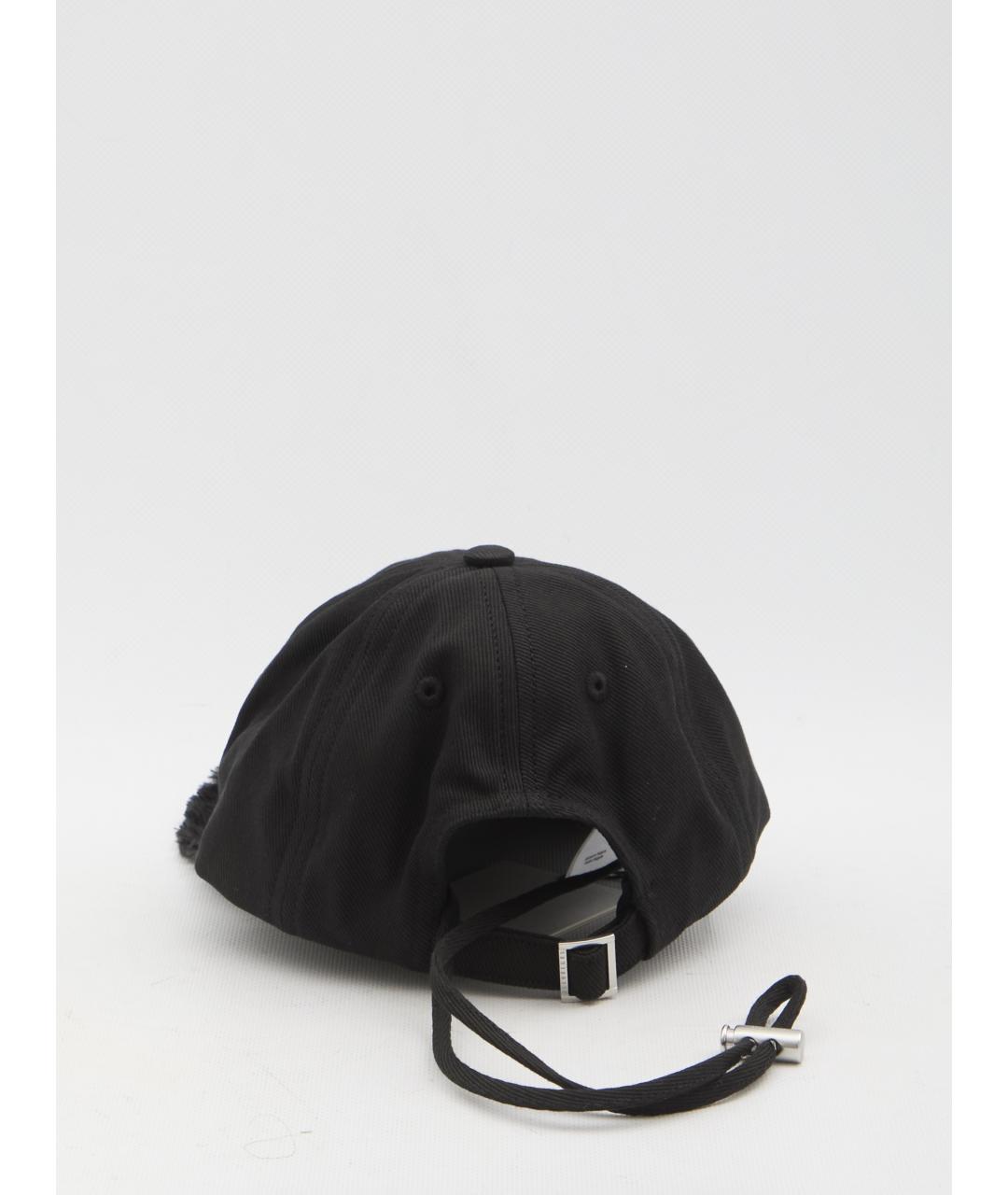 JACQUEMUS Черная хлопковая кепка, фото 2