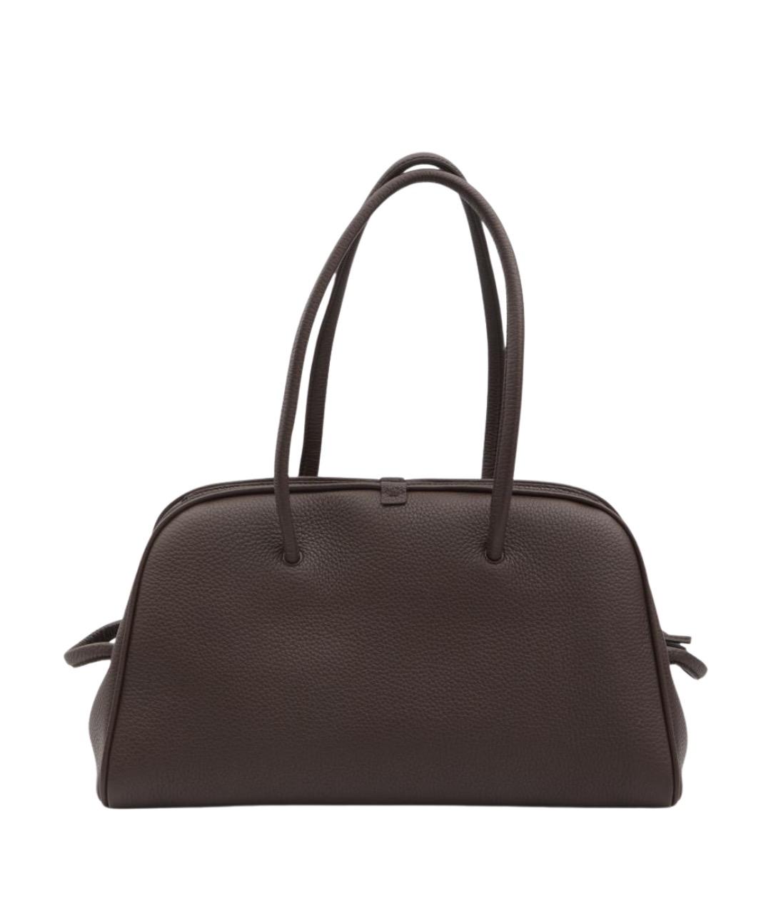 JACQUEMUS Коричневая кожаная сумка через плечо, фото 1