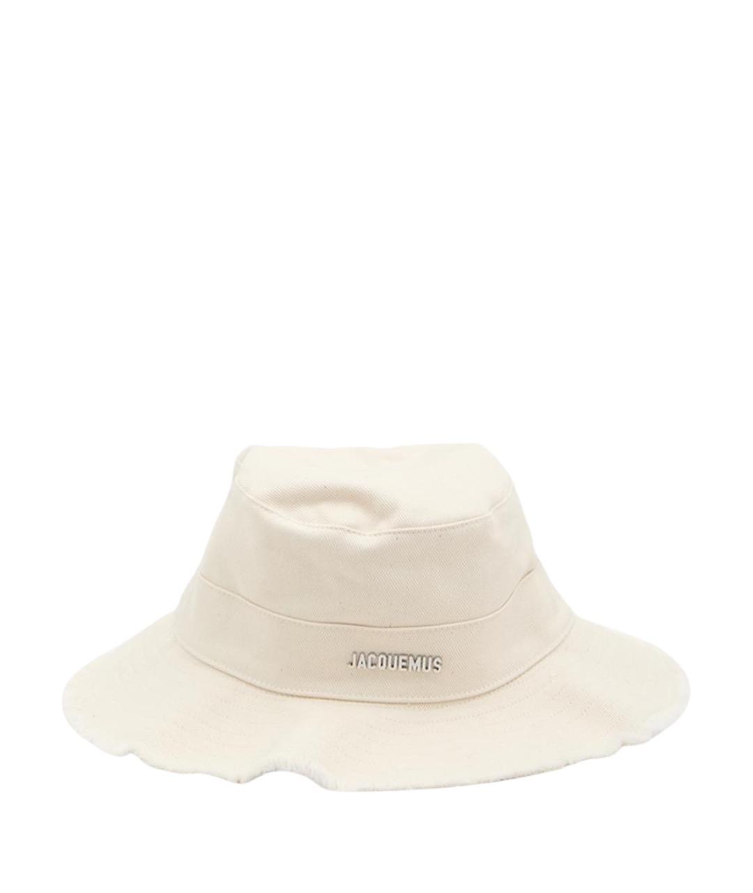 JACQUEMUS Белая хлопковая панама, фото 1