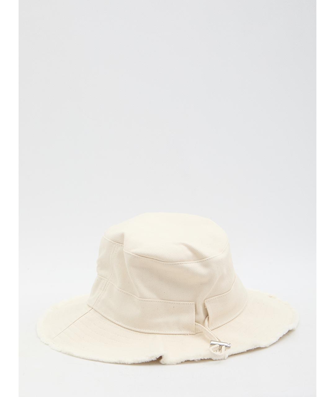 JACQUEMUS Белая хлопковая панама, фото 2