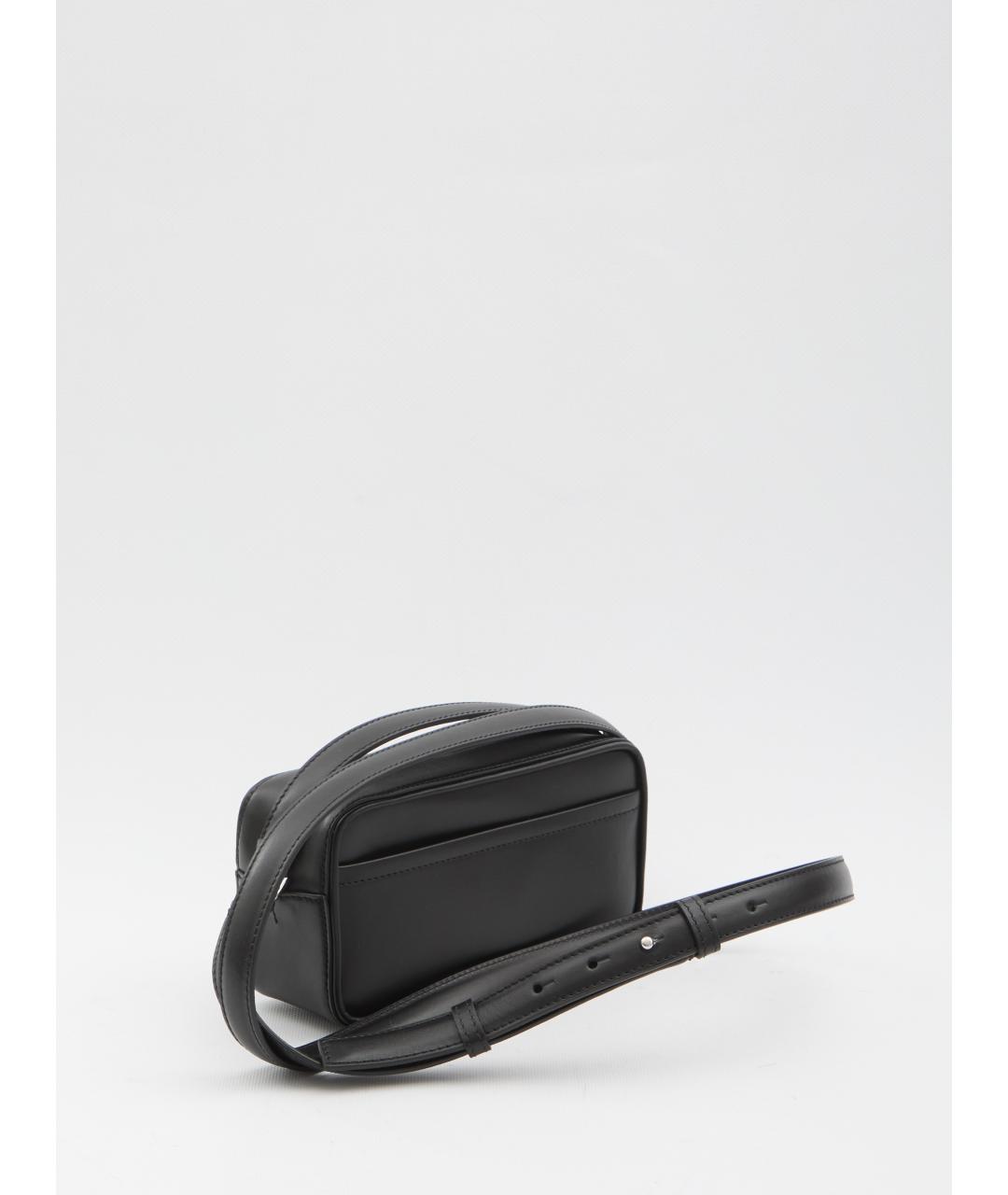 JACQUEMUS Черная кожаная сумка на плечо, фото 2