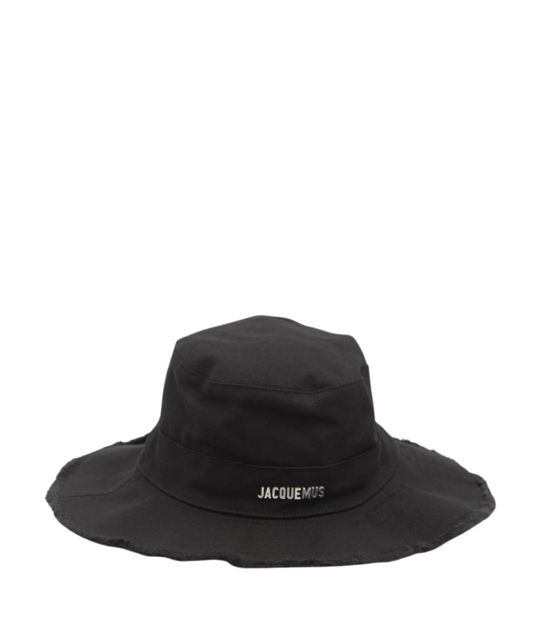 JACQUEMUS Черная хлопковая панама, фото 1