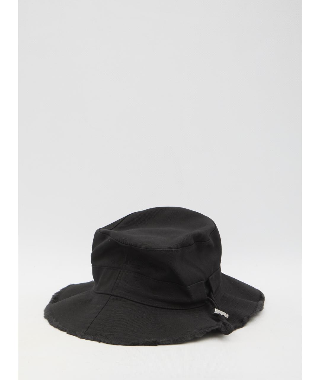 JACQUEMUS Черная хлопковая панама, фото 2