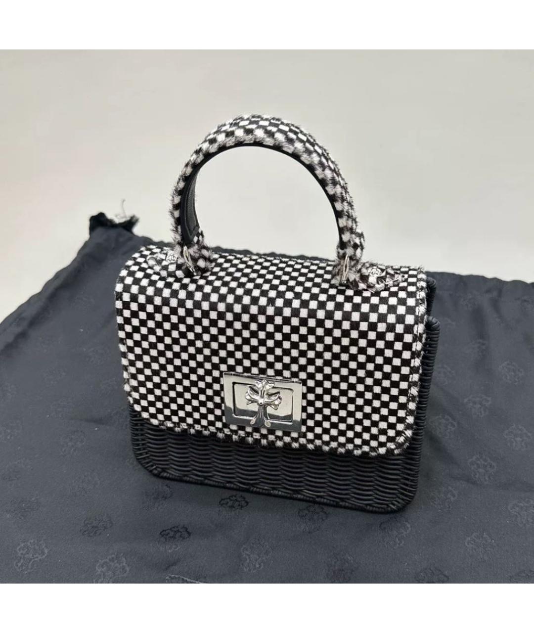 CHROME HEARTS Мульти кожаная сумка с короткими ручками, фото 3