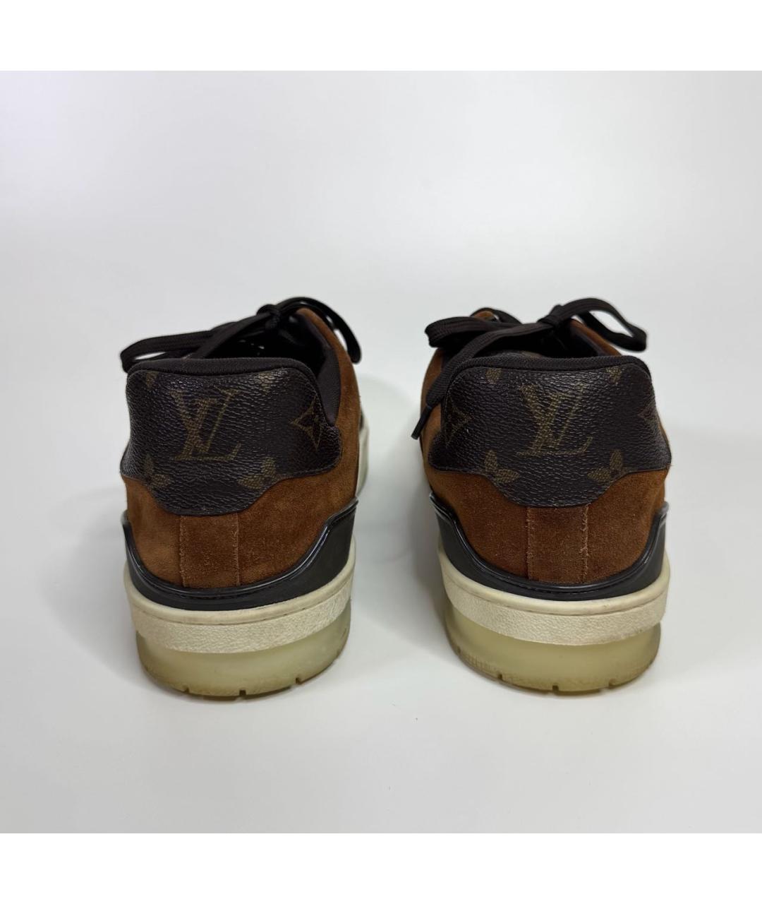 LOUIS VUITTON Коричневые низкие кроссовки / кеды, фото 4
