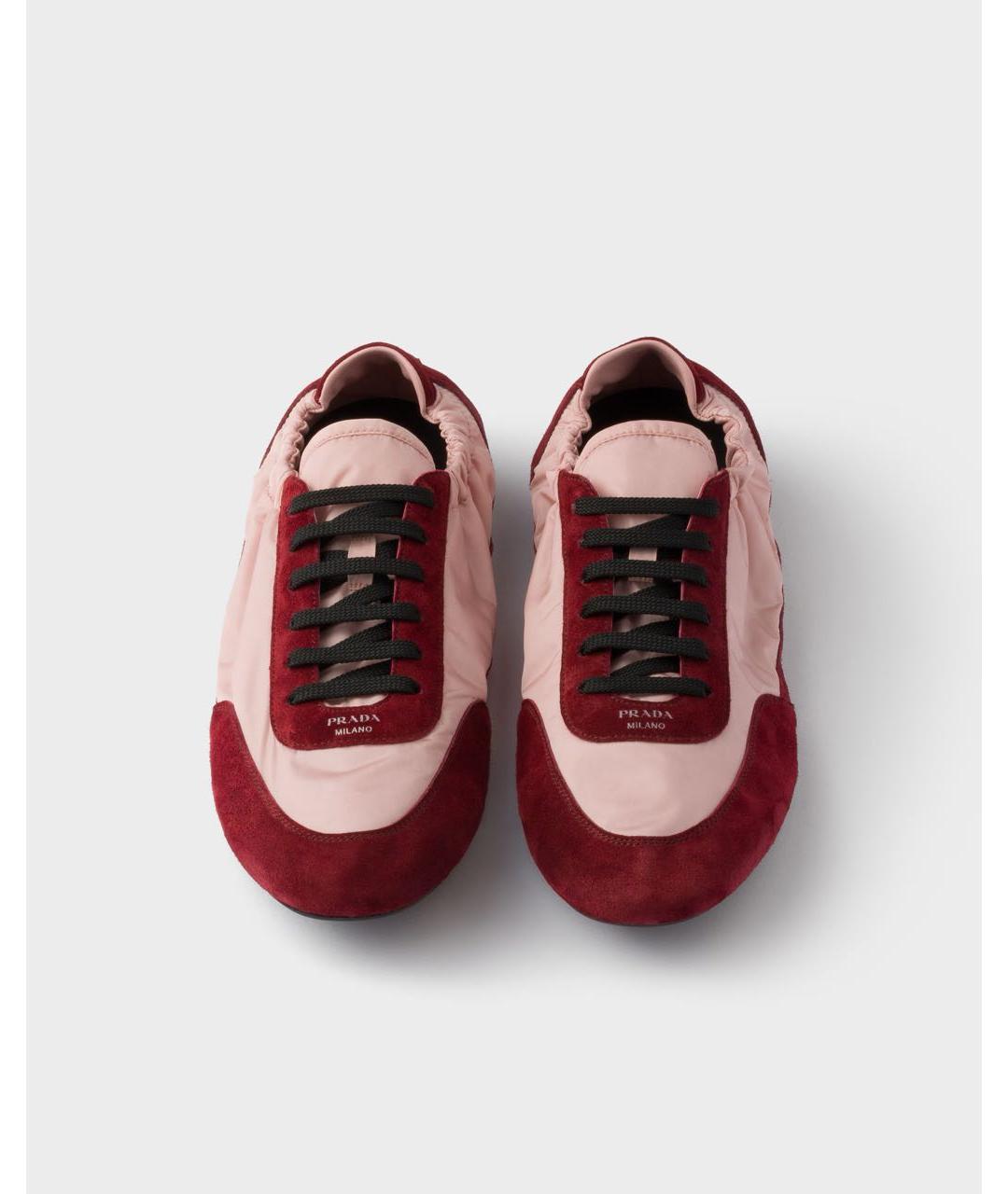 PRADA Красные кроссовки, фото 3