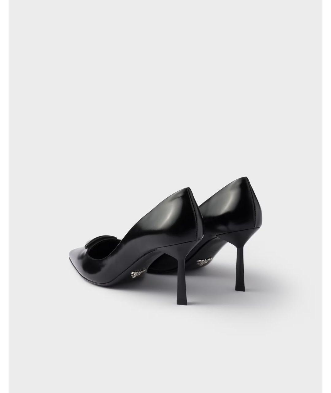 PRADA Черные кожаные туфли, фото 4