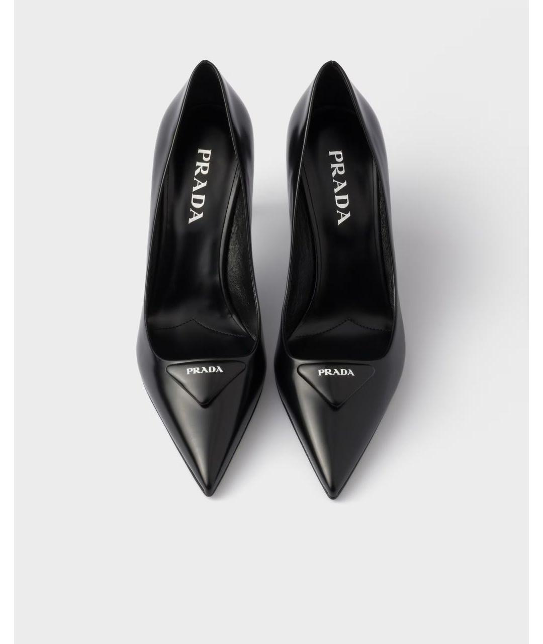 PRADA Черные кожаные туфли, фото 3