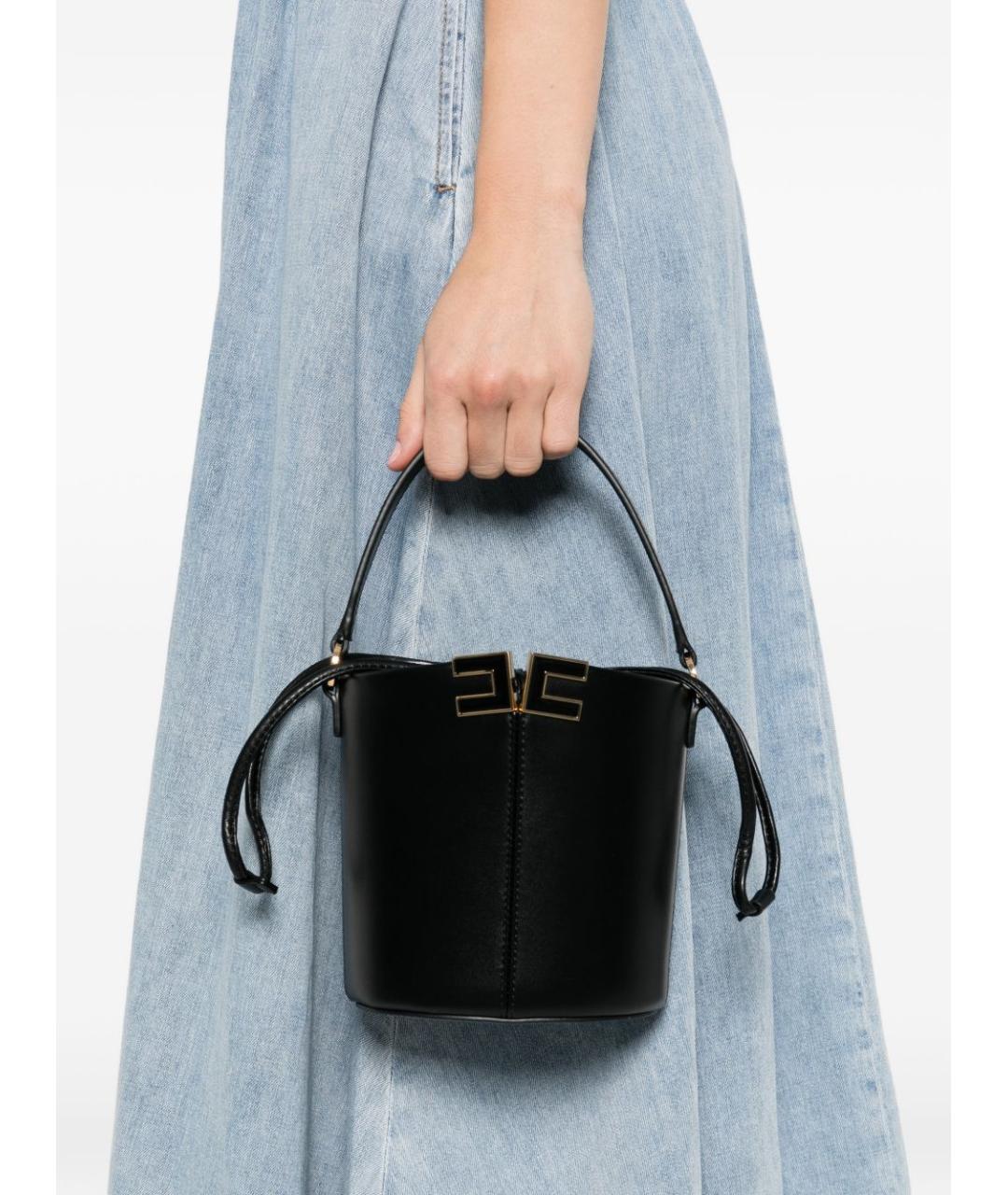 ELISABETTA FRANCHI Черная сумка тоут, фото 2