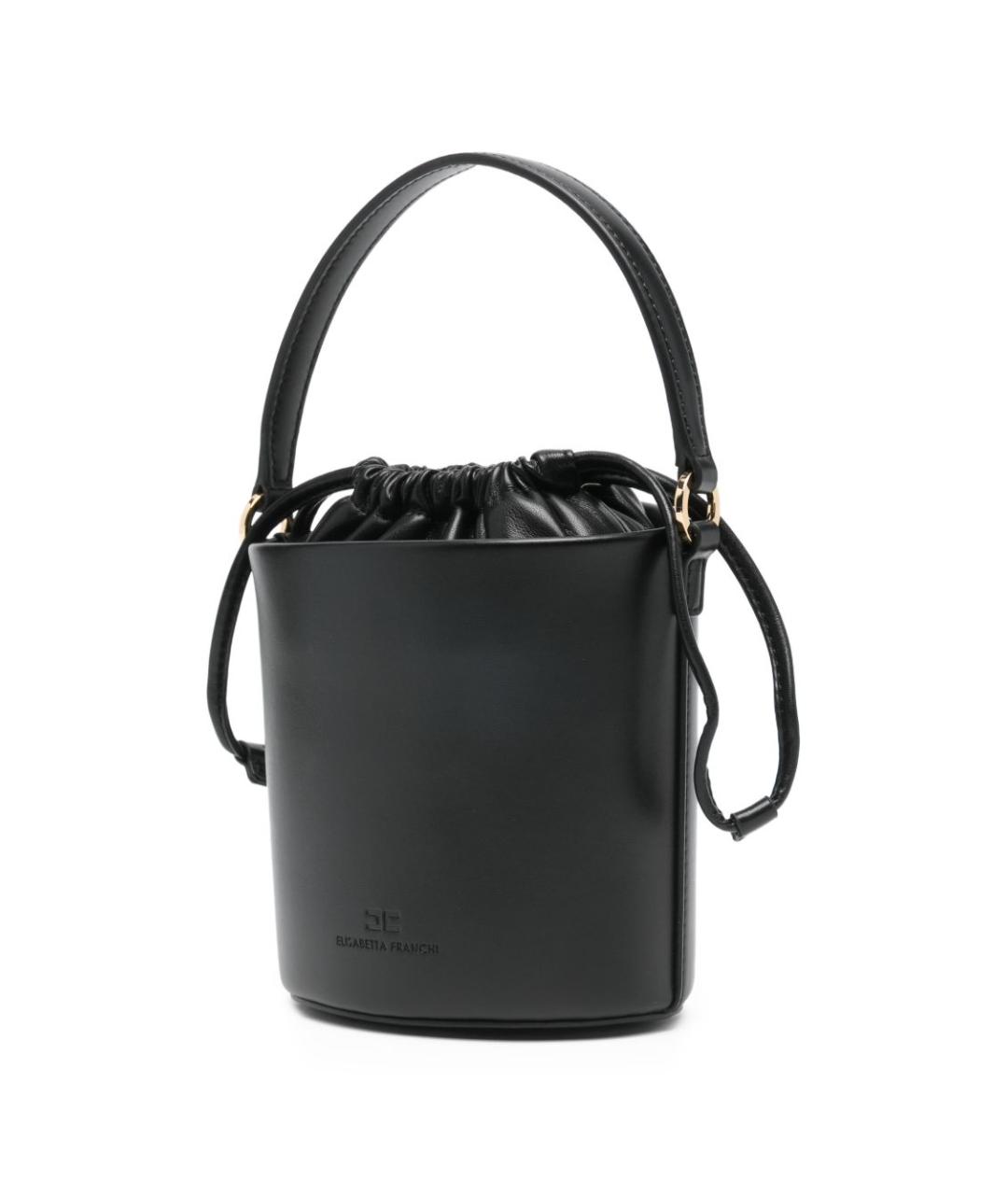 ELISABETTA FRANCHI Черная сумка тоут, фото 5