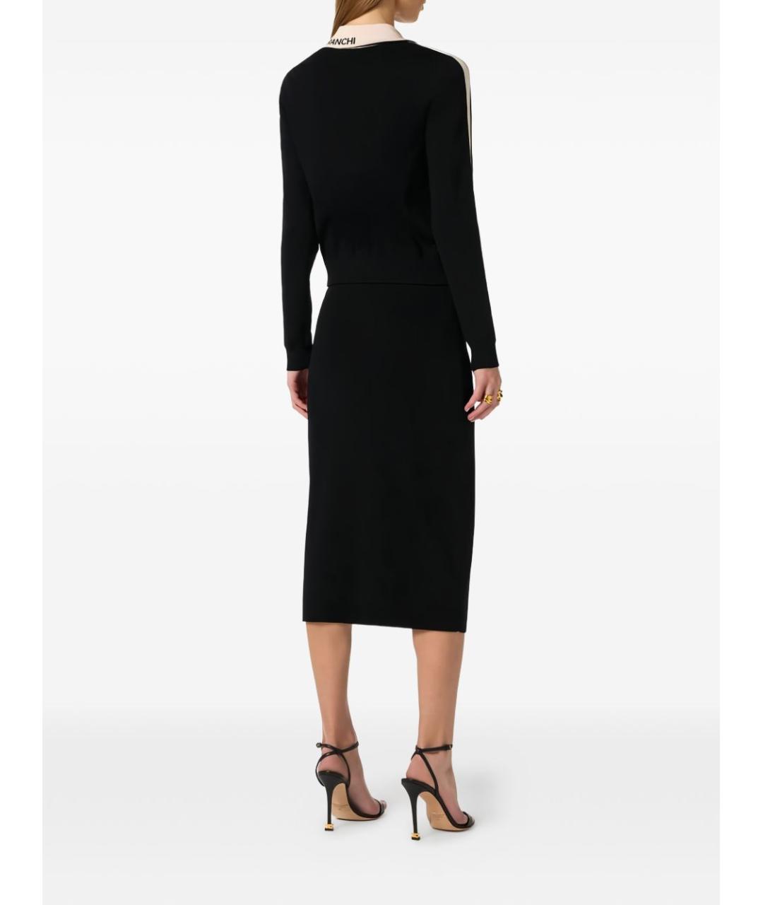 ELISABETTA FRANCHI Черный кардиган, фото 2