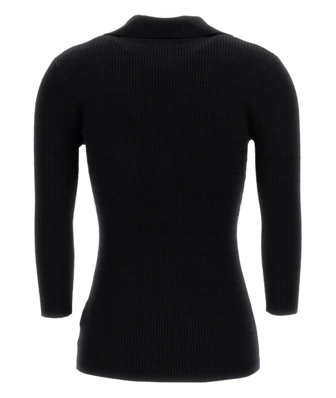 ELISABETTA FRANCHI Черный полиамидовый джемпер / свитер, фото 3