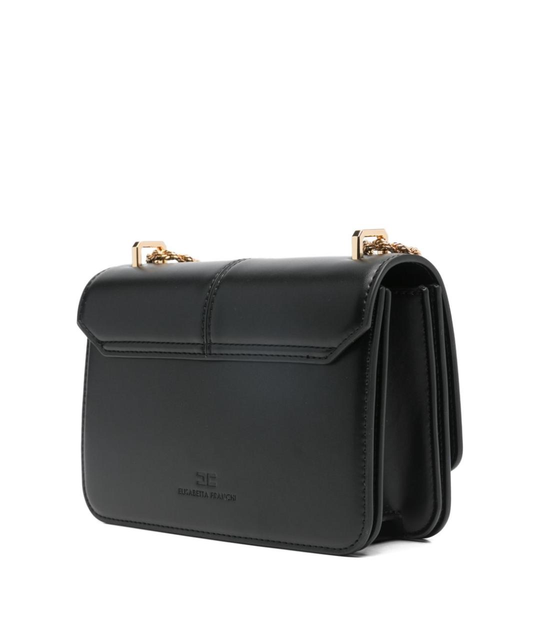 ELISABETTA FRANCHI Черная сумка через плечо, фото 4
