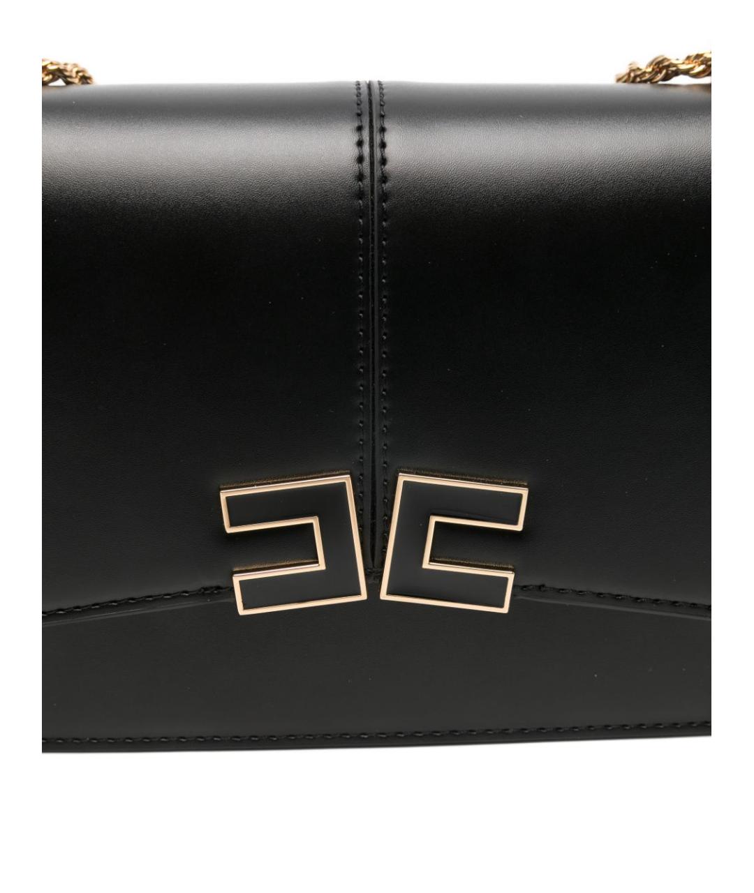 ELISABETTA FRANCHI Черная сумка через плечо, фото 2