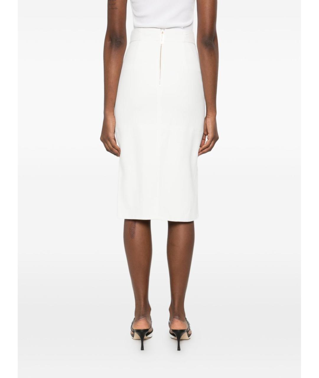 ELISABETTA FRANCHI Бежевая юбка миди, фото 2