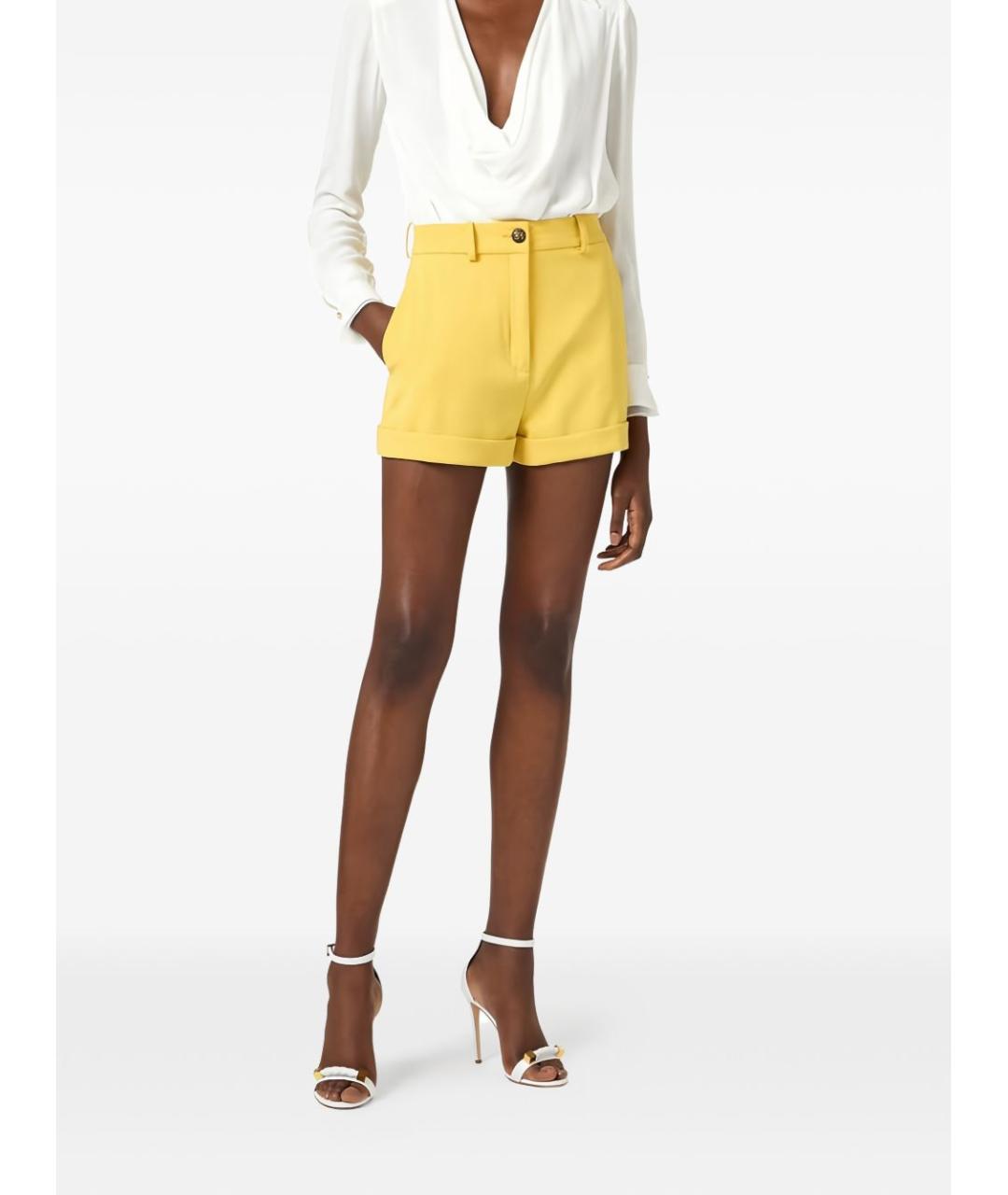 ELISABETTA FRANCHI Белая вискозная блузы, фото 4