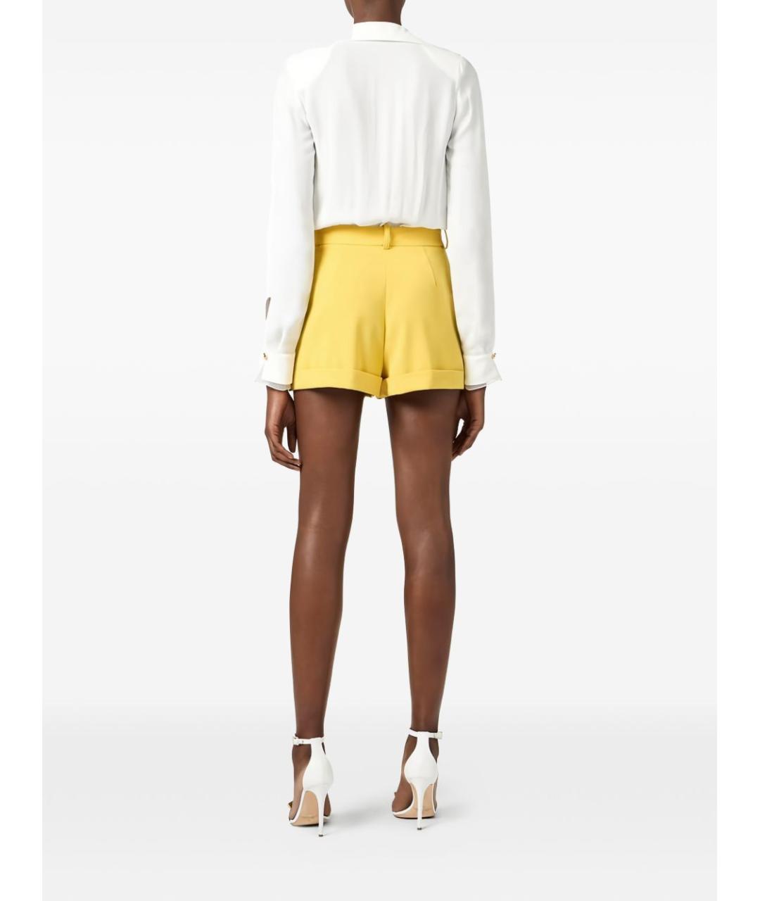 ELISABETTA FRANCHI Белая вискозная блузы, фото 2