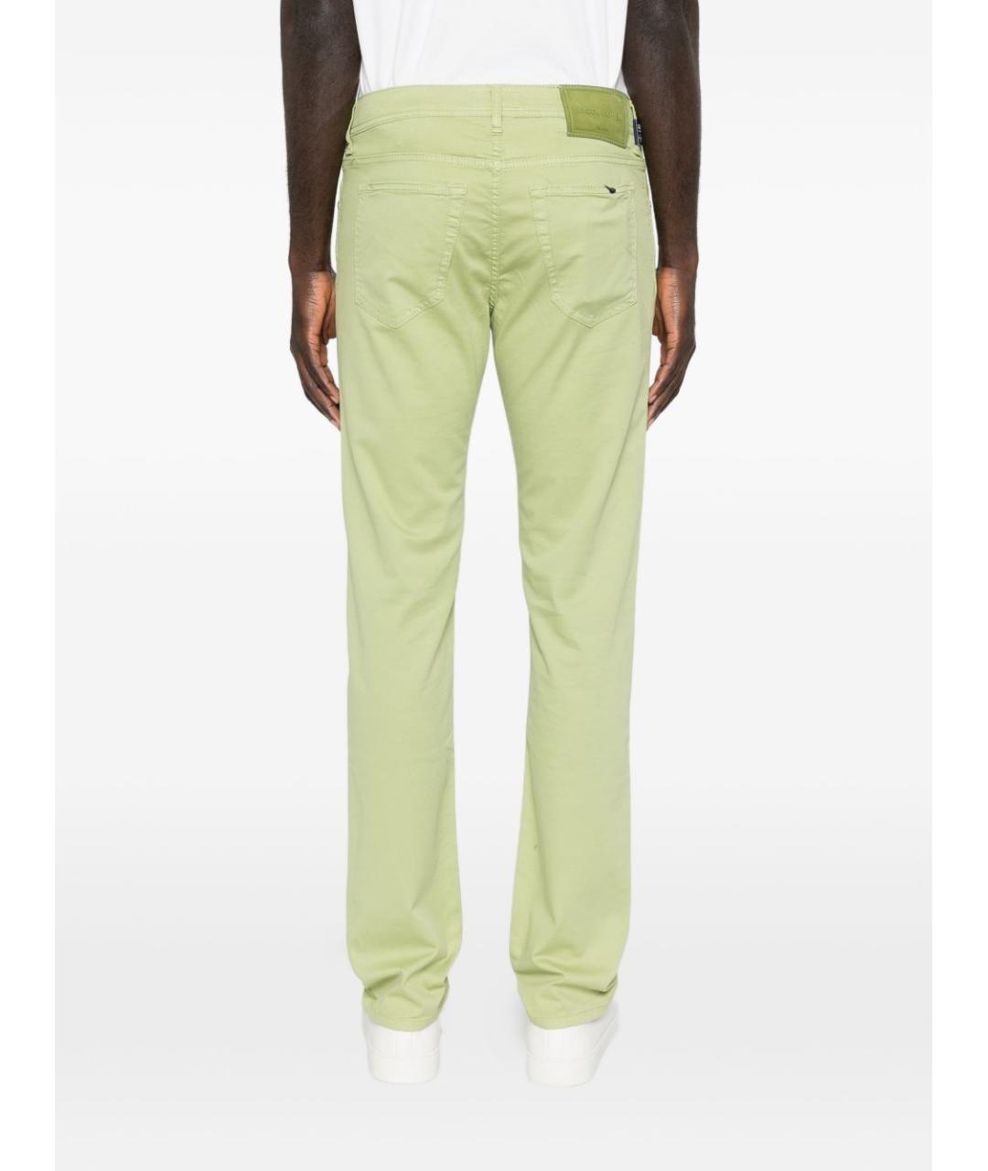 JACOB COHEN Зеленые прямые джинсы, фото 5