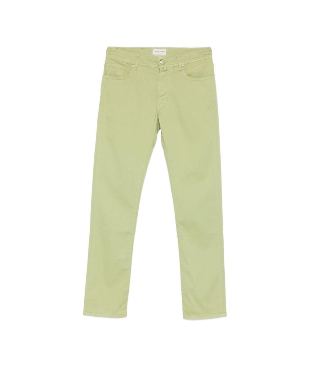 JACOB COHEN Зеленые прямые джинсы, фото 1