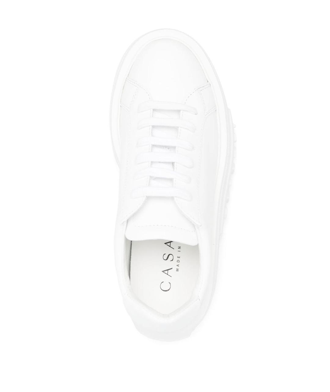 CASADEI Белые кожаные кроссовки, фото 2