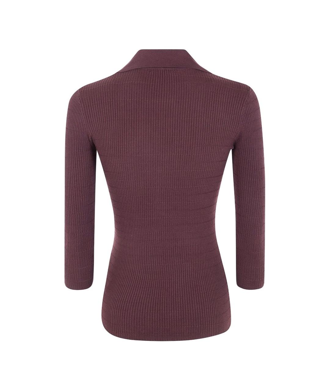 ELISABETTA FRANCHI Коричневая водолазка, фото 2