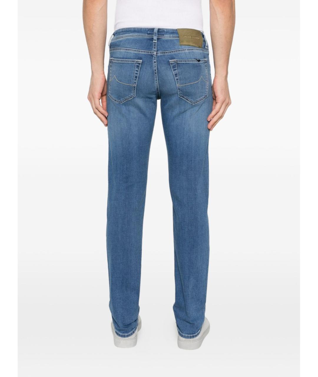 JACOB COHEN Синие хлопковые джинсы скинни, фото 3