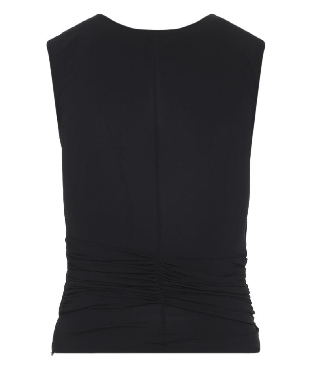 ELISABETTA FRANCHI Черная вискозная майка, фото 3